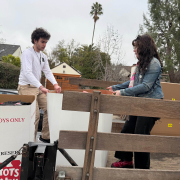 Unloading Boxes for Altadena School